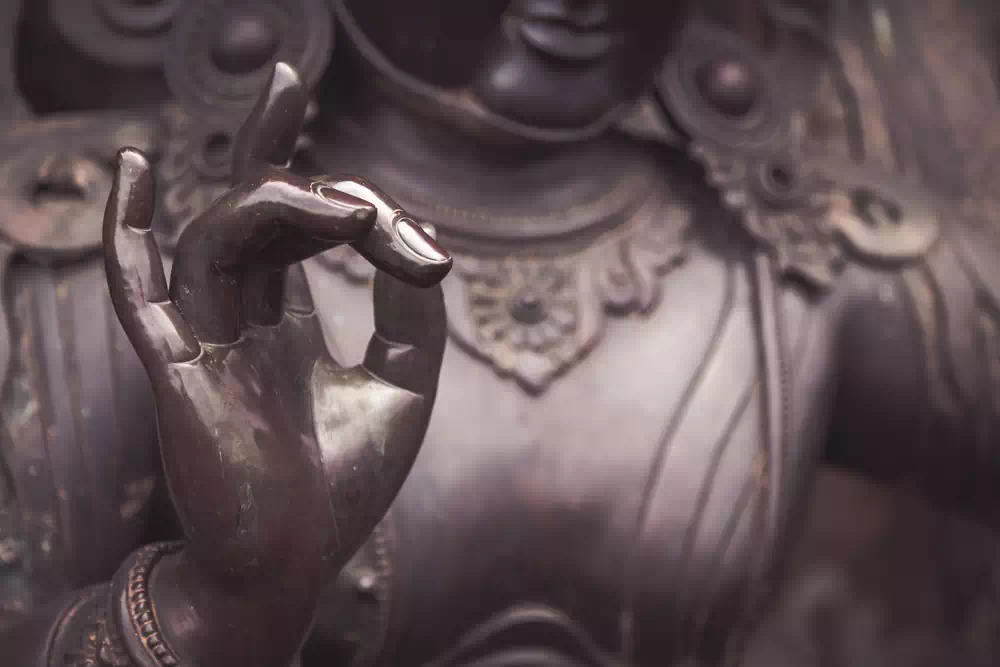 Karana Mudra Handmade Bronze Sculpture