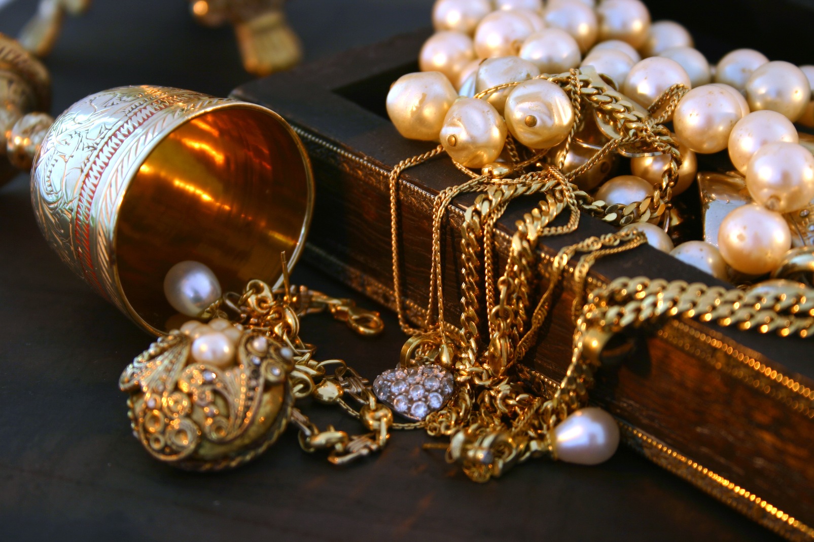 various ornaments on the table