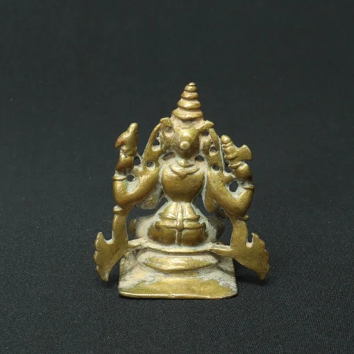 anupurna goddess bronze sculpture back view