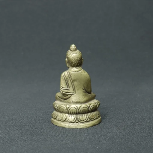 Buddha shakyamuni bronze sculpture back view
