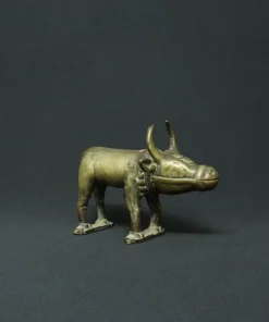 bull bronze sculpture side view 3