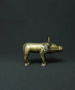 bull bronze sculpture side view 4