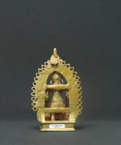 devi panchayatana bronze sculpture back view