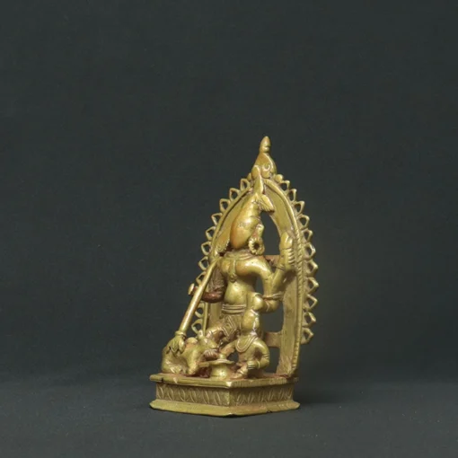 devi panchayatana bronze sculpture side view 1