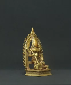 devi panchayatana bronze sculpture side view 3