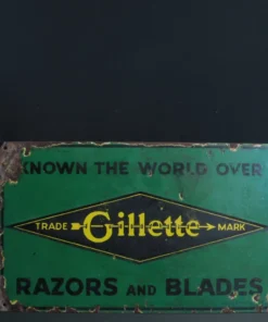 gillette advertising sign board front view