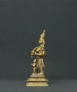 goddess durga bronze sculpture side view 2