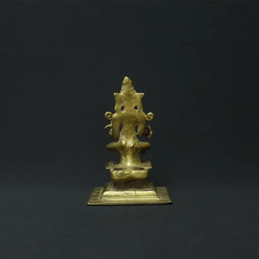 goddess parvati bronze sculpture back view 2