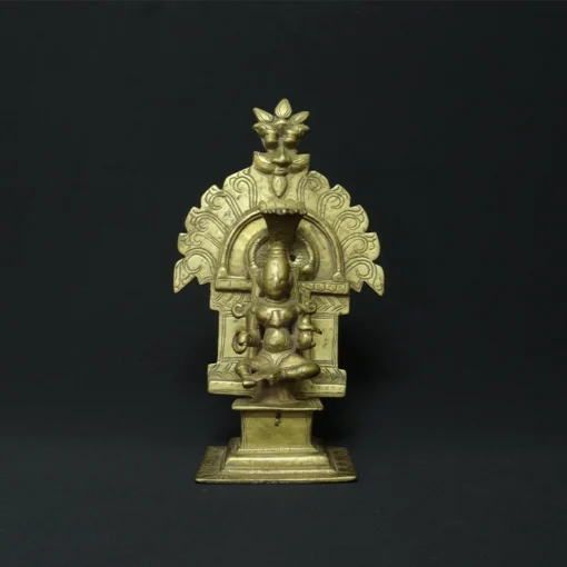 goddess parvati bronze sculpture front view