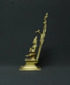 goddess parvati bronze sculpture side view 1