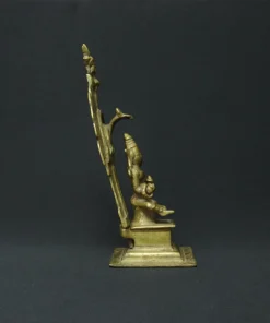goddess parvati bronze sculpture side view 2