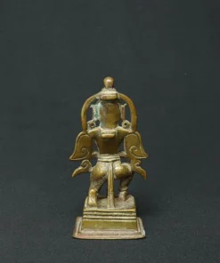 hanuman anjali mudra bronze sculpture back view