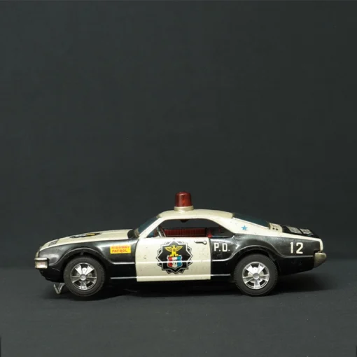 highway patrol tin toy car side view 2