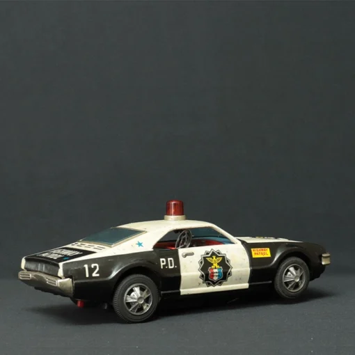 highway patrol tin toy car side view 4