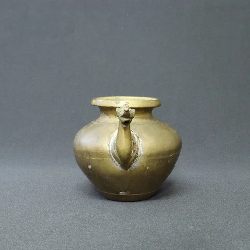 holy water vessel bronze collectible front view