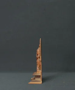 krishna wooden sculpture side view 2
