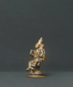 lord rama and sita bronze sculpture side view 1