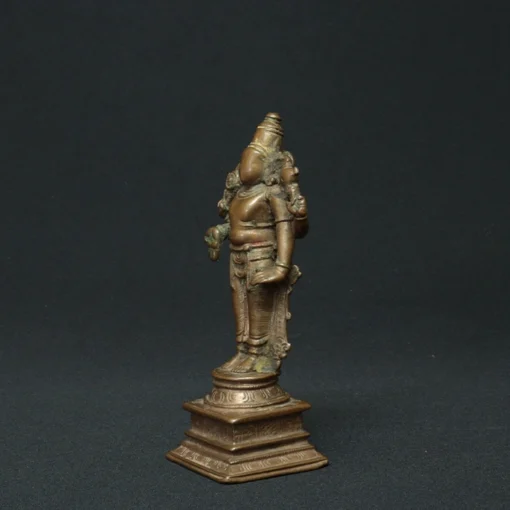 lord vishnu bronze sculpture II side view 1