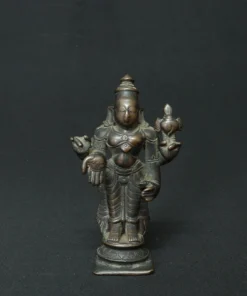 lord vishnu bronze sculpture III front view