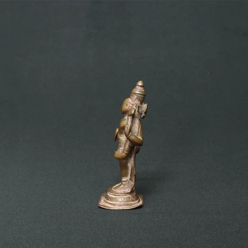 lord vishnu bronze sculpture side view 1