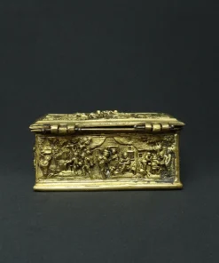 Modern jewellery box bronze collectible back view
