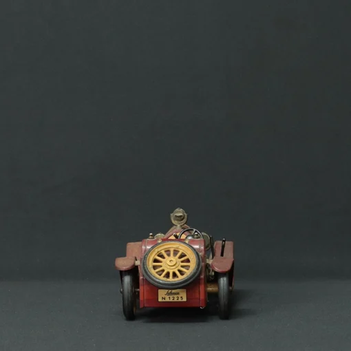 schcu old timer tin toy car back view