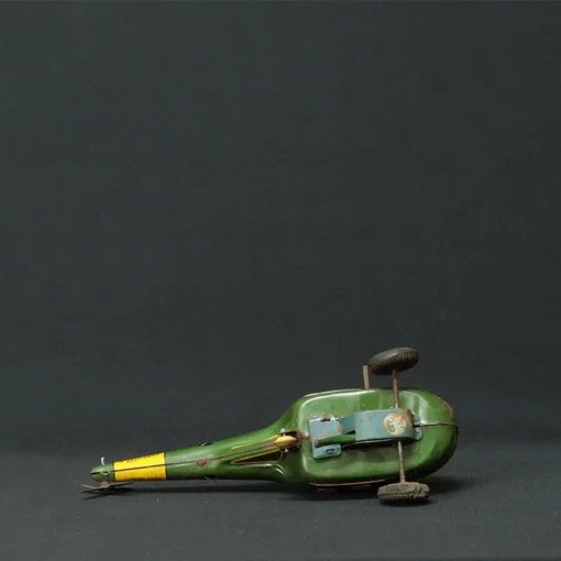 us army tin toy helicopter bottom view