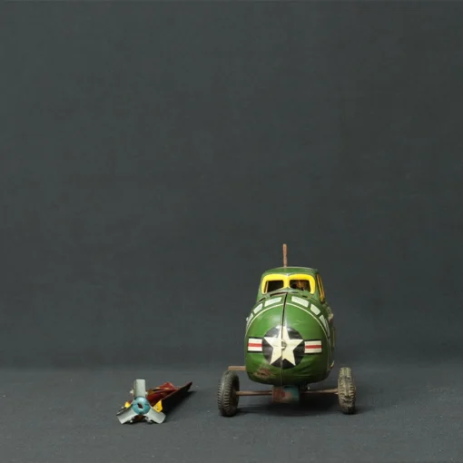 us army tin toy helicopter side view 4
