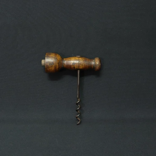 vintage cork screw bronze collectible III front view