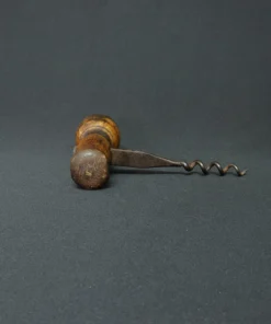 vintage cork screw bronze collectible III side view 2