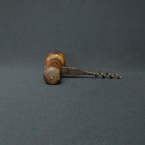 vintage cork screw bronze collectible III side view 2