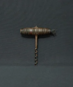 vintage cork screw bronze collectible V side view 1