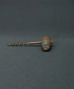 vintage cork screw bronze collectible V side view 2