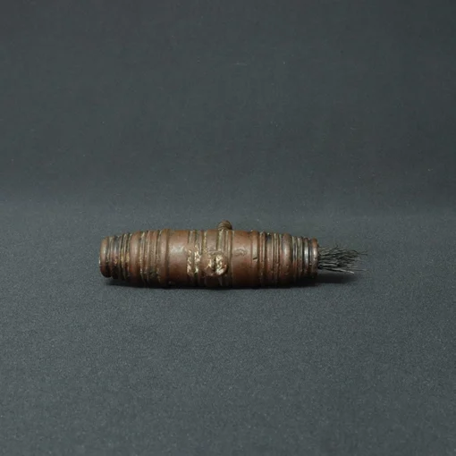 vintage cork screw bronze collectible V side view 4