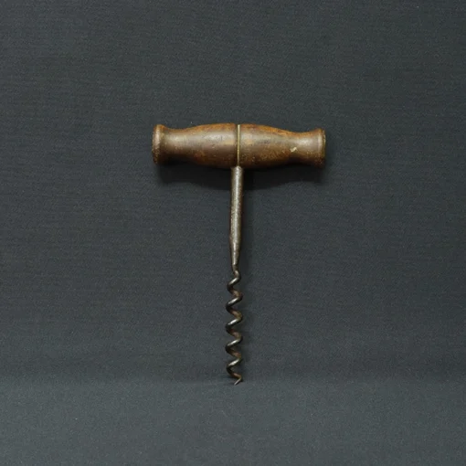 vintage cork screw bronze collectible side view 1