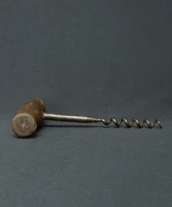 vintage cork screw bronze collectible side view 2