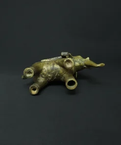 ayyanar on elephant bronze sculpture II bottom view