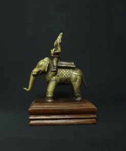 ayyanar on elephant bronze sculpture II side view 1
