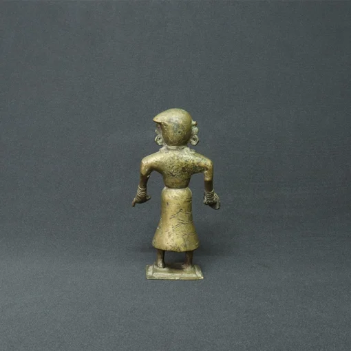 bhuta lady figure bronze sculpture back view