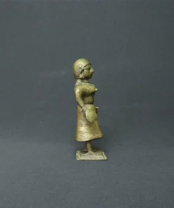 bhuta lady figure bronze sculpture side view 3