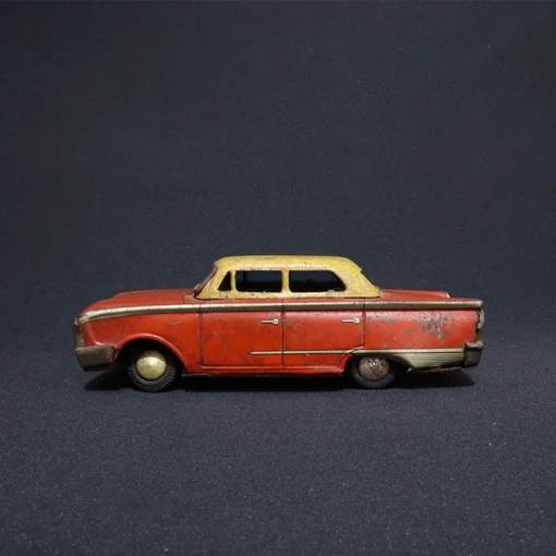 car tin toy collectible side view 3