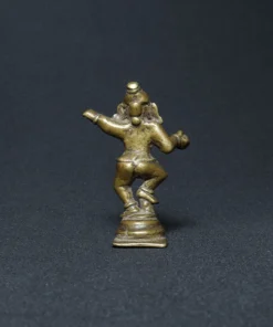 dancing krishna bronze sculpture II back view