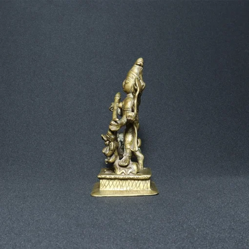 durga mahishasur mardini bronze sculpture IX side view 1