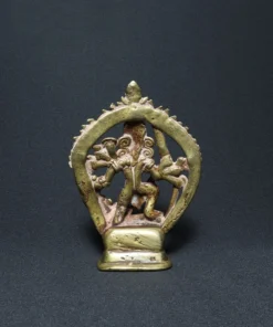 durga mahishasur mardini bronze sculpture VI back view