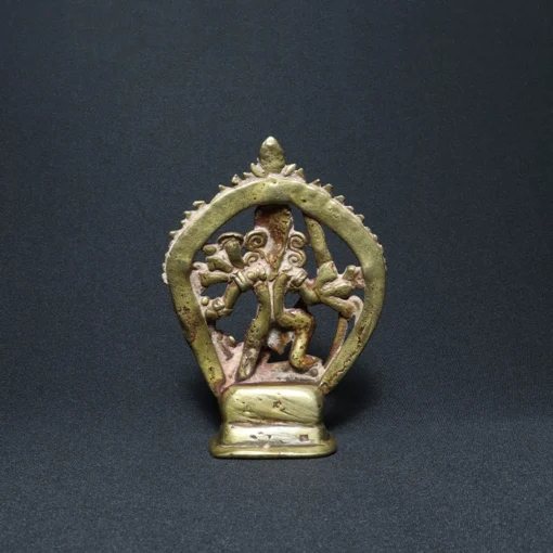 durga mahishasur mardini bronze sculpture VI back view