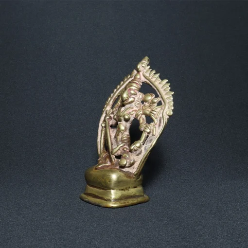 durga mahishasur mardini bronze sculpture VI side view 1