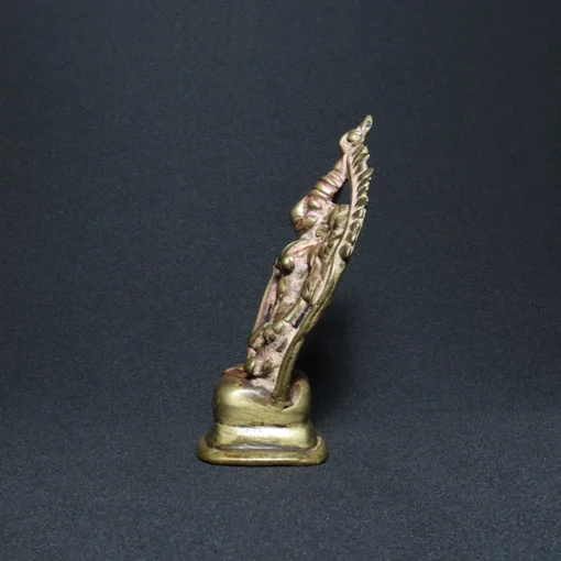 durga mahishasur mardini bronze sculpture VI side view 2