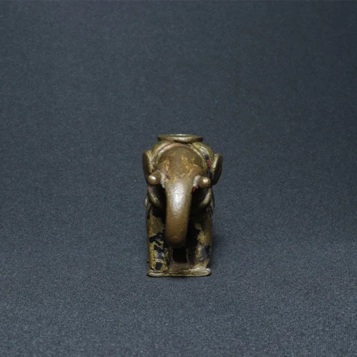 elephant bottle bronze collectible front view