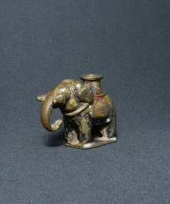 elephant bottle bronze collectible side view 1