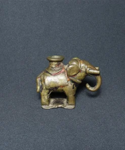 elephant bottle bronze collectible side view 4